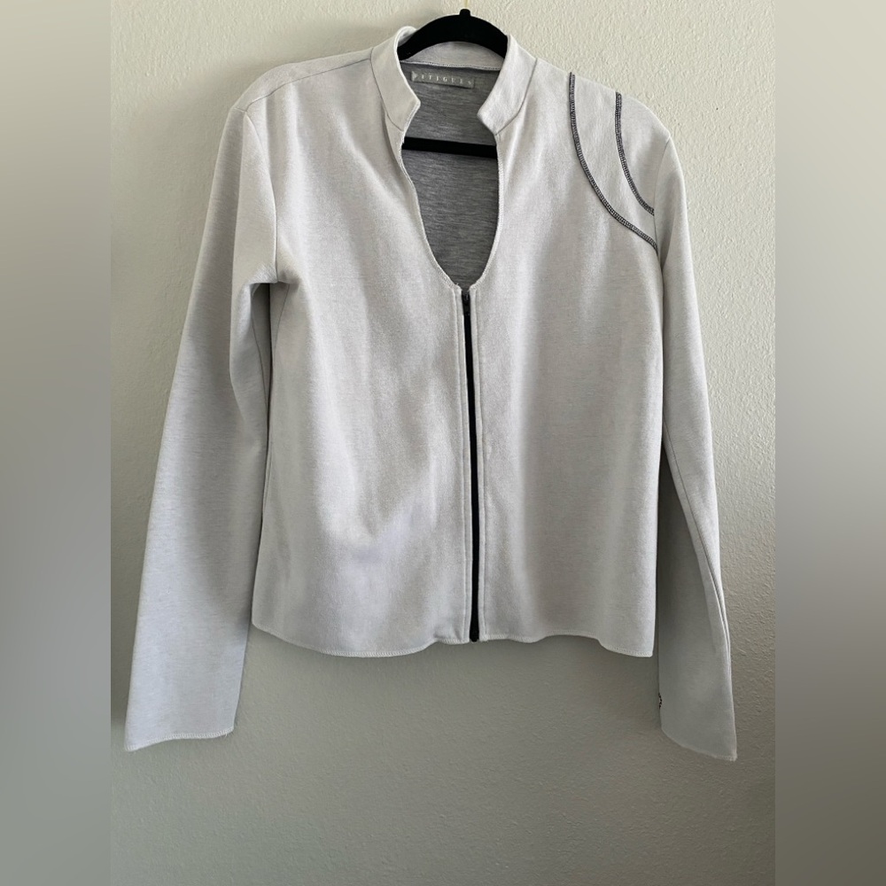 Fitigues Jacket Activewear White Athleisure Quite Luxury